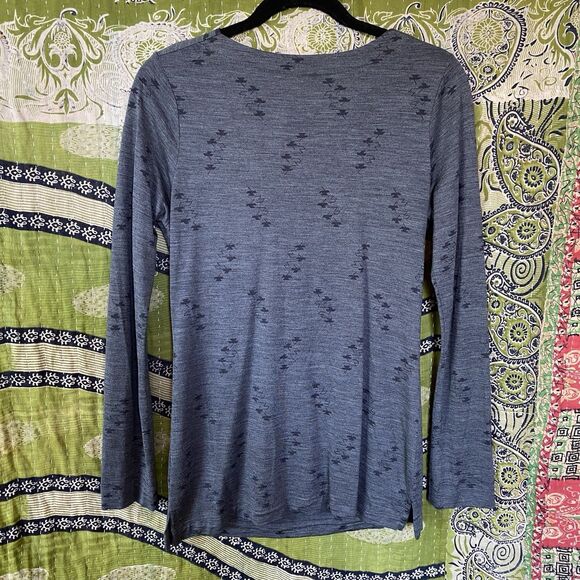 Ibex Women’s Gray Merino Wool Diana Cowl Neck Sweater Size Small - Picture 10 of 15